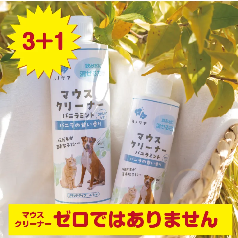 【キャンペーン3+1】ハノケア マウスクリーナー バニラミント237/473ml